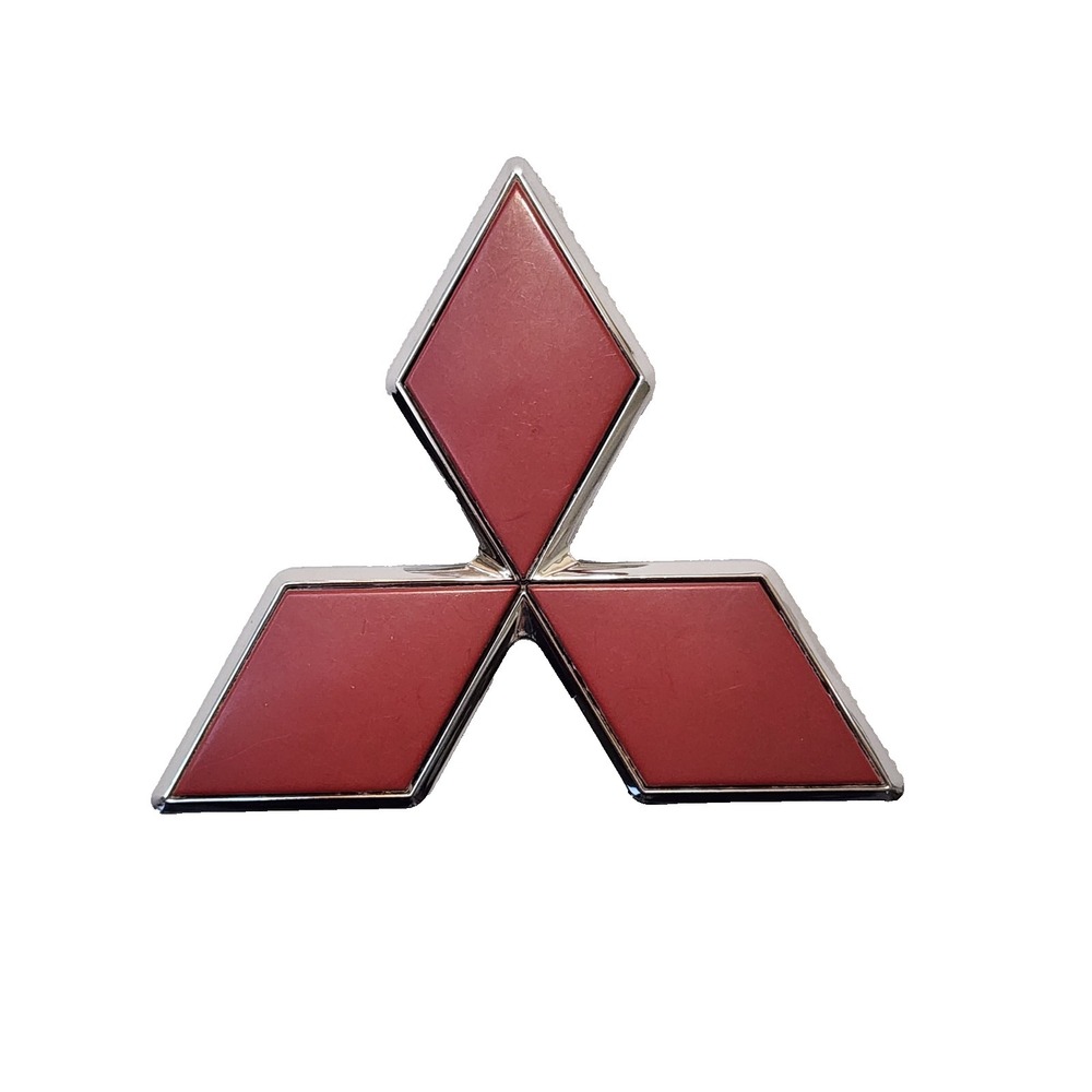 Mitsubishi Red Star Rear Trunk Emblem‎ Badge Logo Nameplate Red 3"